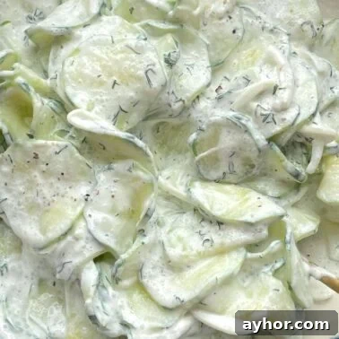 Quick Garlic Toast Recipe for Crispy, Flavorful Slices 13 Thinly sliced cucumbers covered in a creamy dressing with fresh dill.