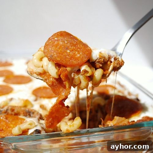 Pizza casserole baked version