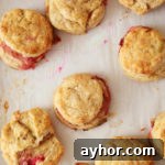 Roasted Rhubarb Buttermilk Scones with Brown Sugar Glaze 6 roasted rhubarb buttermilk brown sugar scones
