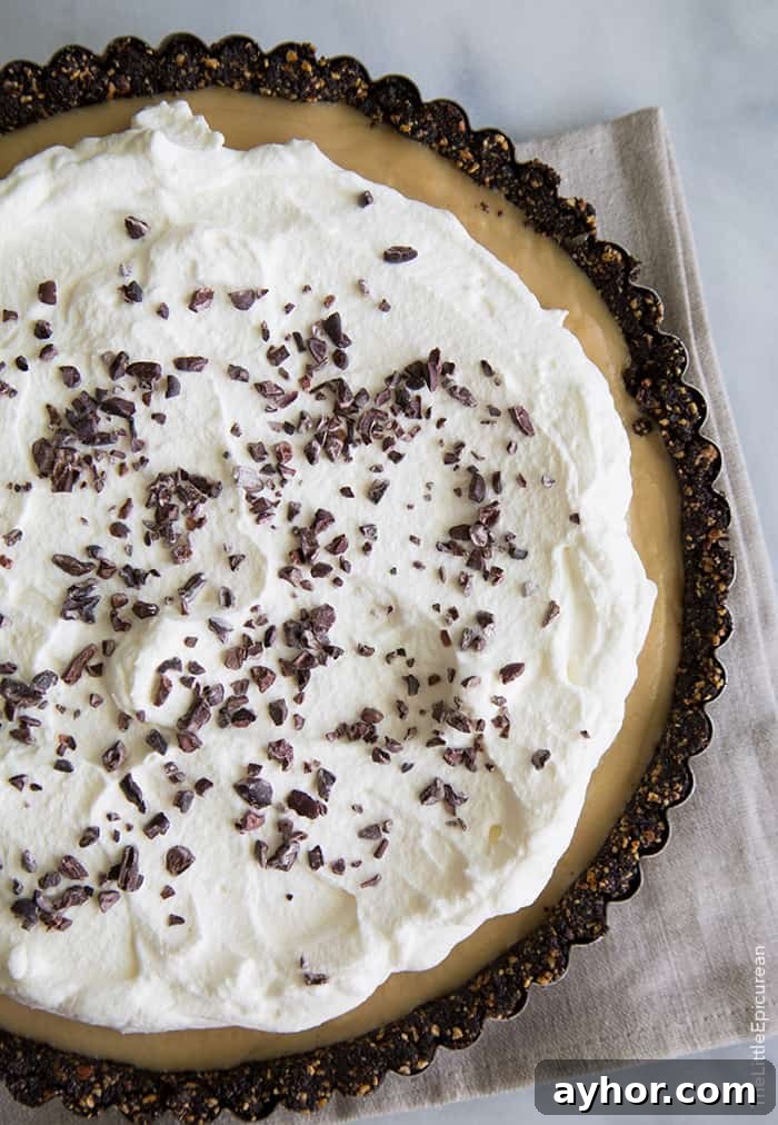 Banana Butterscotch Almond Tart Recipe – Creamy Caramelized Slice 2 Banana Butterscotch Almond Tart