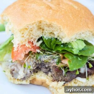 Avocado Sprouts California Cheeseburgers with Shallot Mayo Featured Image