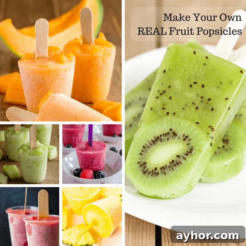 Homemade Fruit Popsicles: Simple Recipes & Flavor Ideas 2 Homemade fruit popsicles — no added sugar!