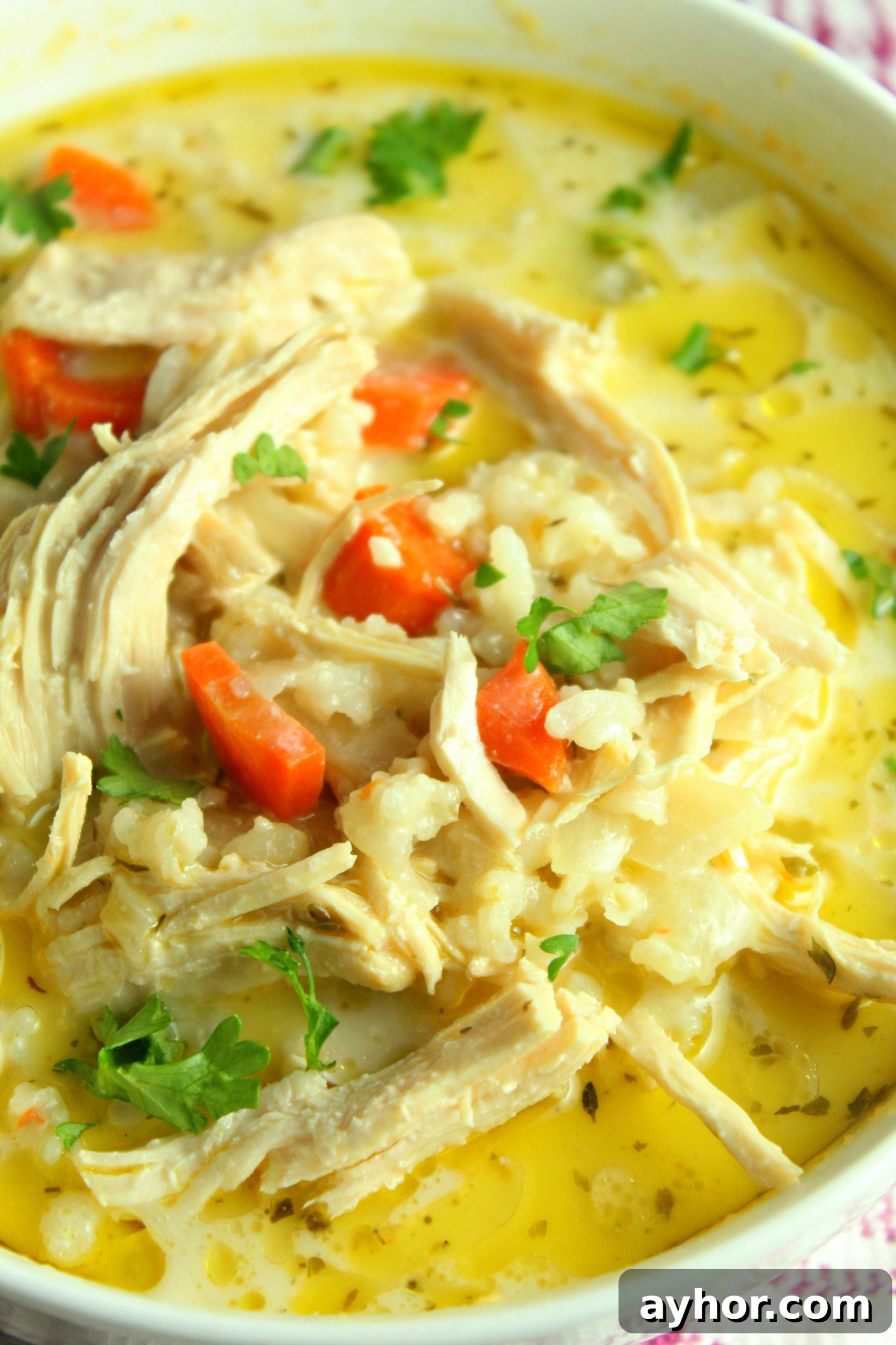 Individual soup portions