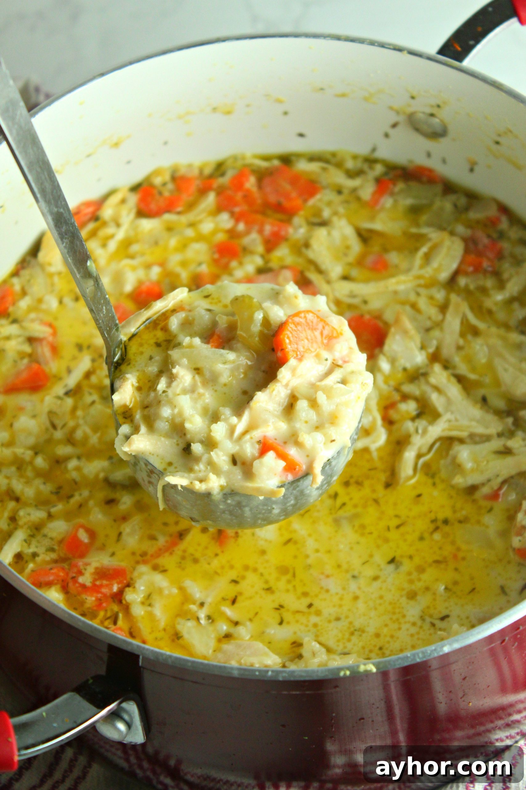 Creamy chicken and rice