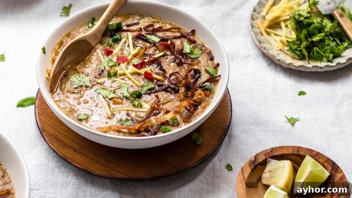 Pakistani Haleem in a bowl