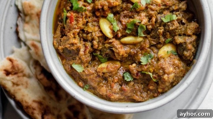 Pakistani Beef Curry in a bowl