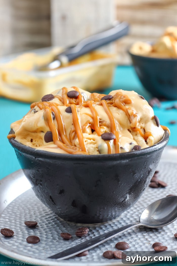 Homemade Caramel Ice Cream Picture