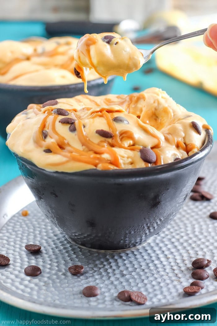 Homemade Caramel Ice Cream Images