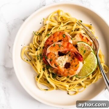Cilantro lime shrimp pasta