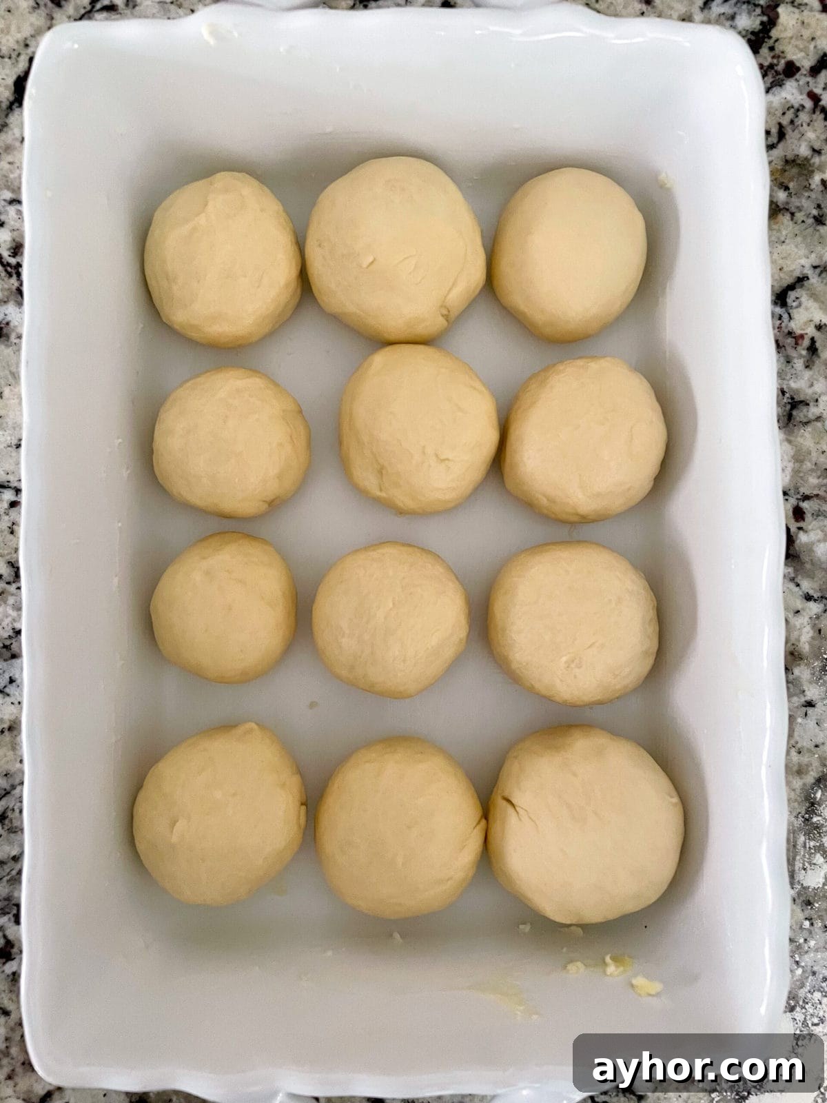 1-Hour Soft and Fluffy Dinner Rolls Recipe 7 rolls before rising