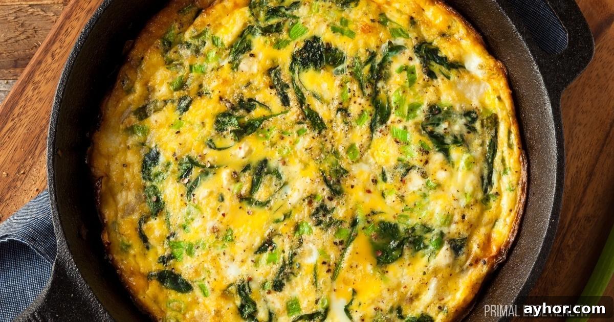 A picture of easy keto breakfast frittata.