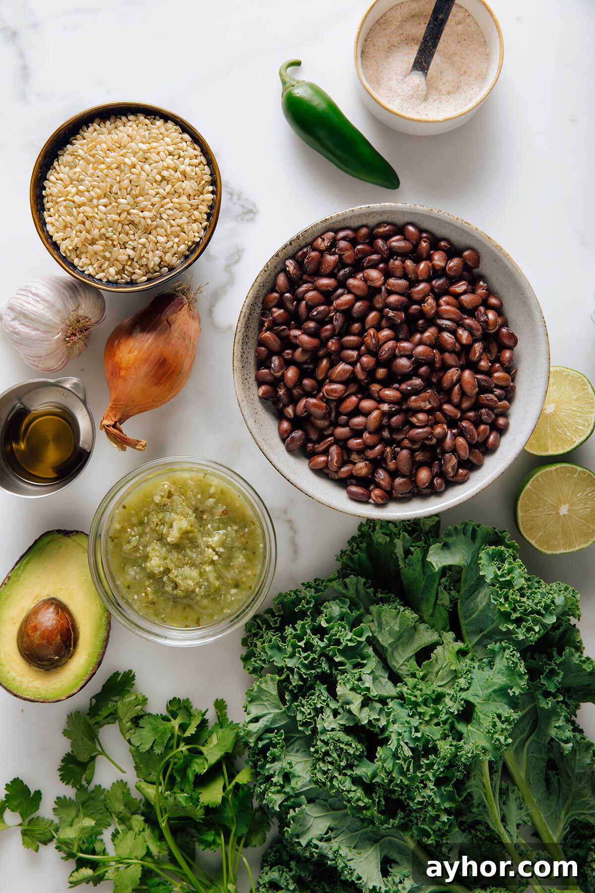 kale burrito bowl ingredients