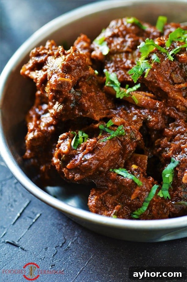 Mutton Bhuna Gosht made in Instant Pot or pressure cooker