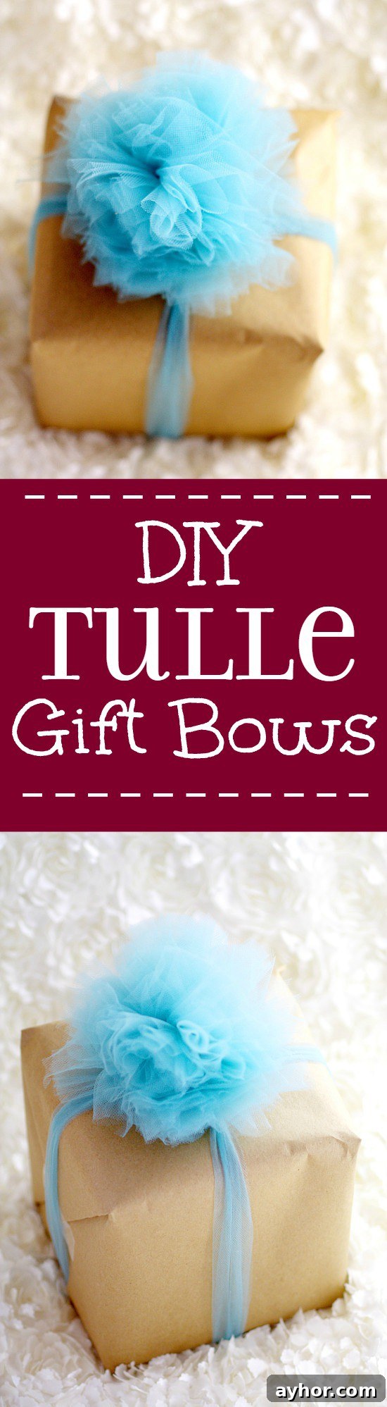 Large hidden tulle bow image