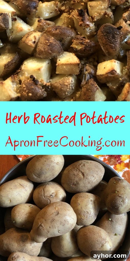 Herb Roasted Potatoes recipe Pin