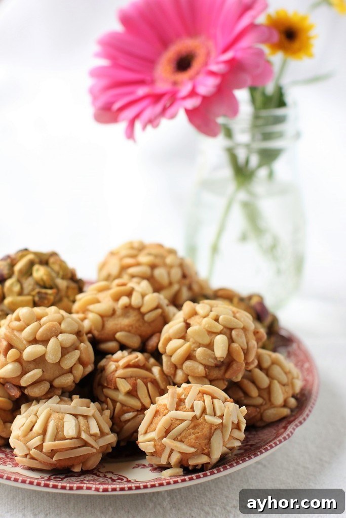 Savor Sicilian Almond Cookies While People Watching in Italy 11 Sicilian Almond Cookies and pink flower