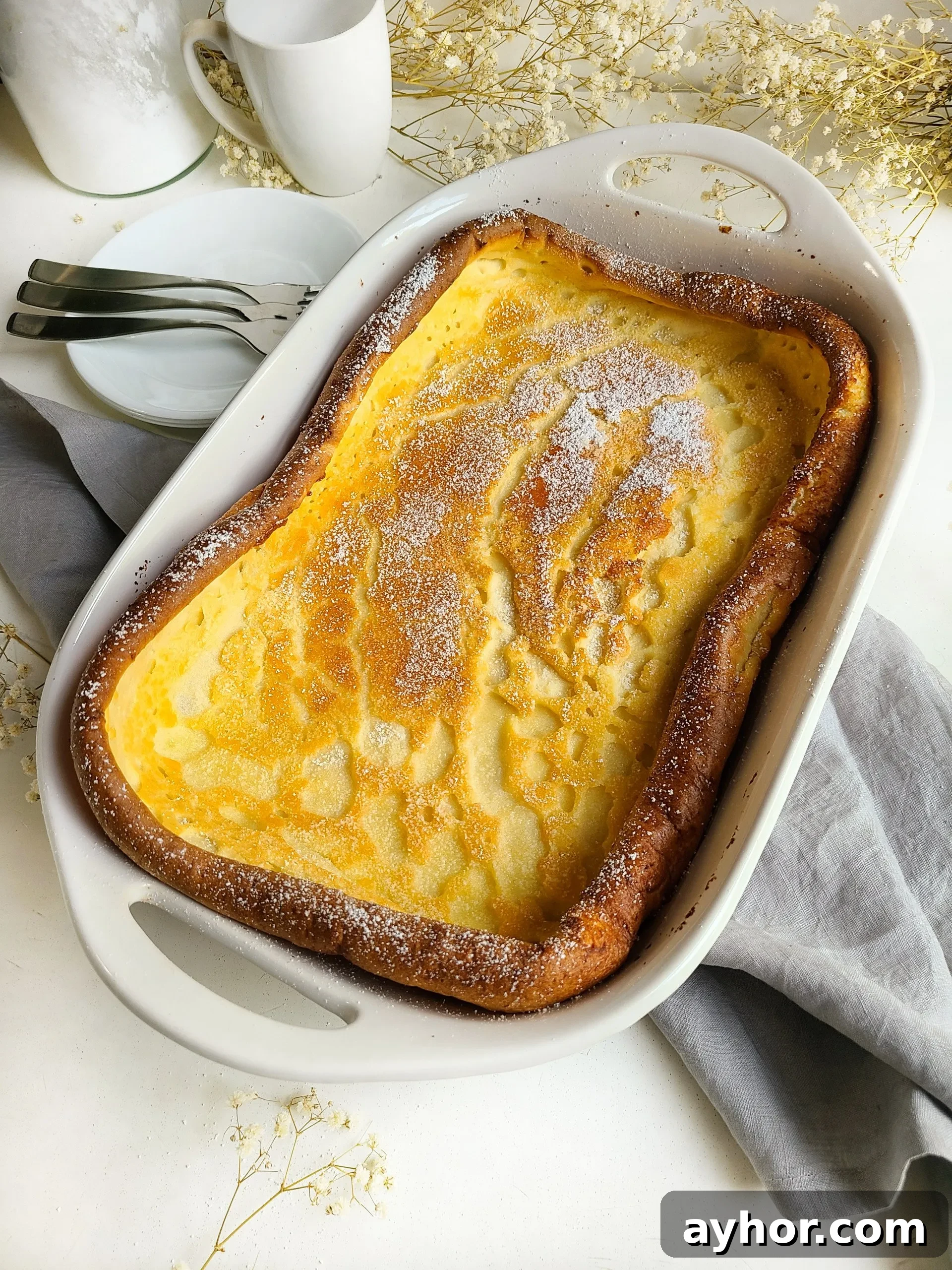 German Pancake (Dutch Baby): Fluffy Oven Pancake Recipe 7 german pancake
