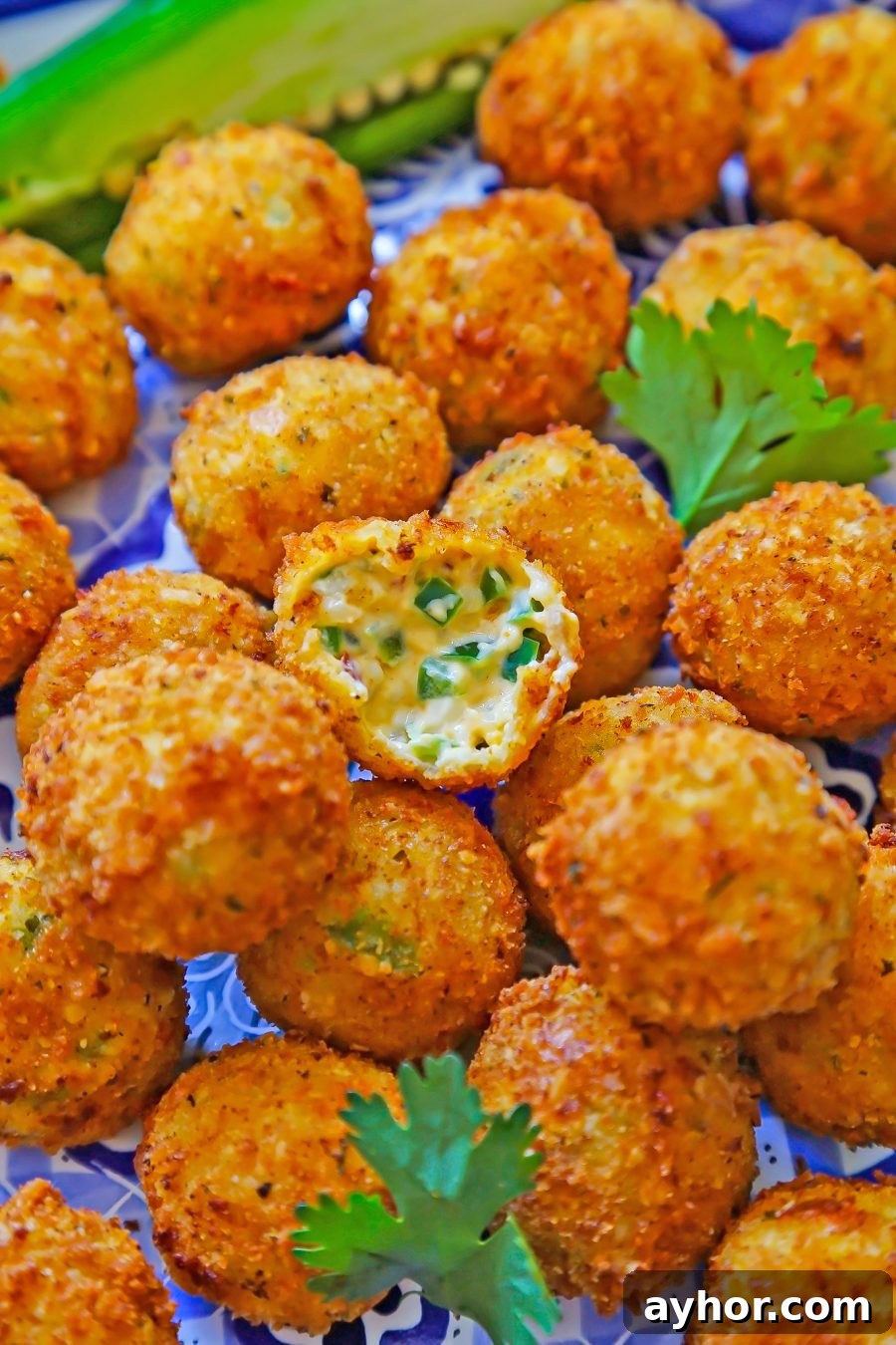 Crispy popper bites