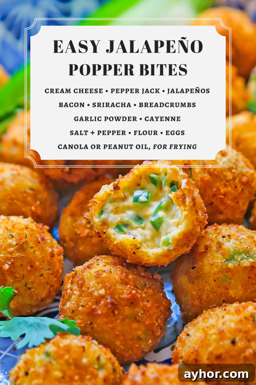 Popper bite close-up