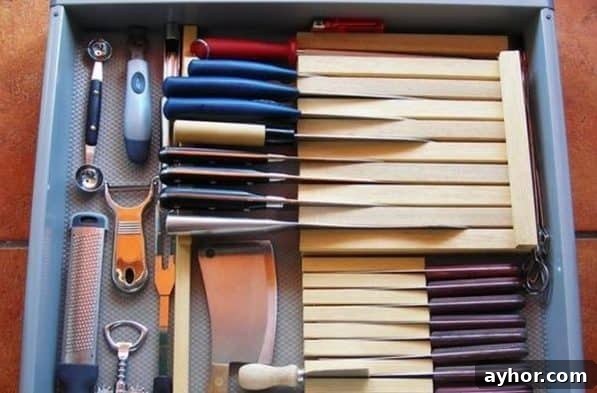 drawer organizing
