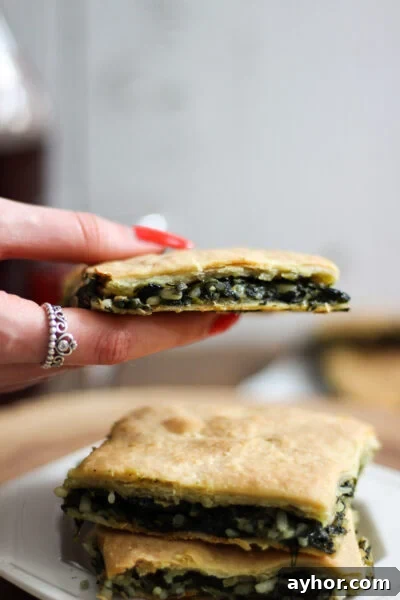 Crisp Spanakopita Made with Store Bought Phyllo 15 Vegan spanakopita