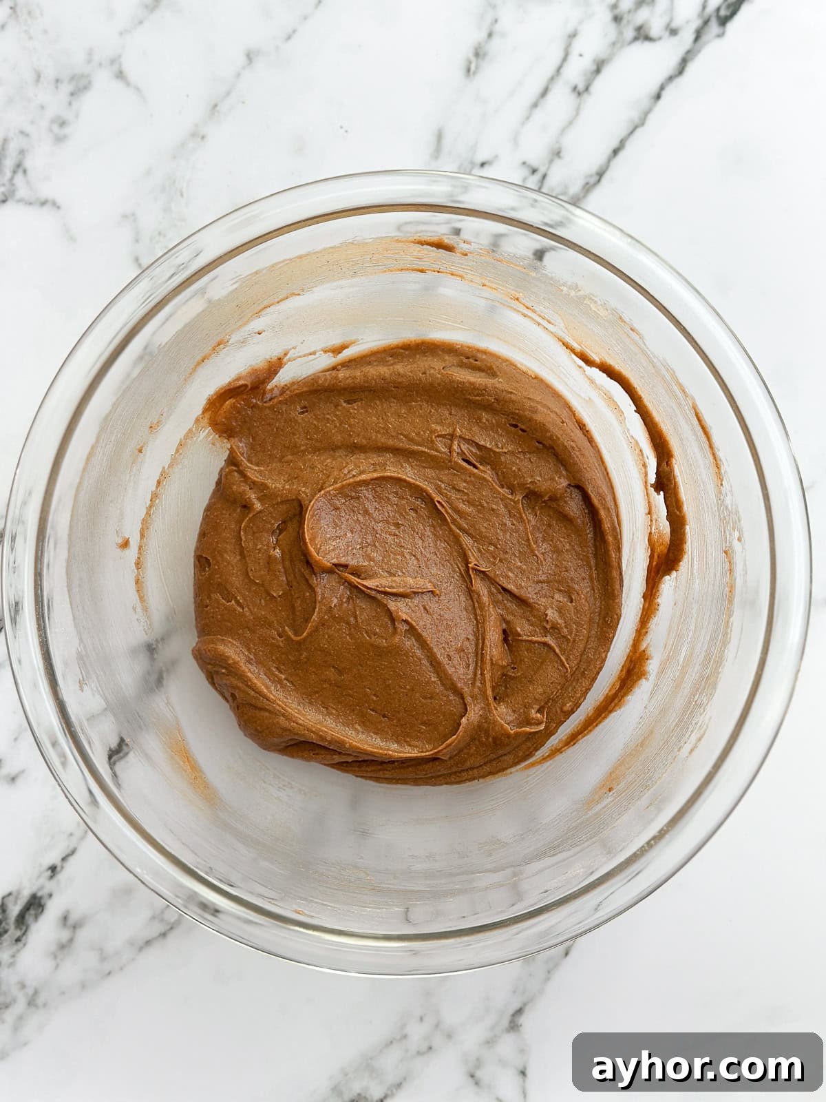 dry ingredients added.