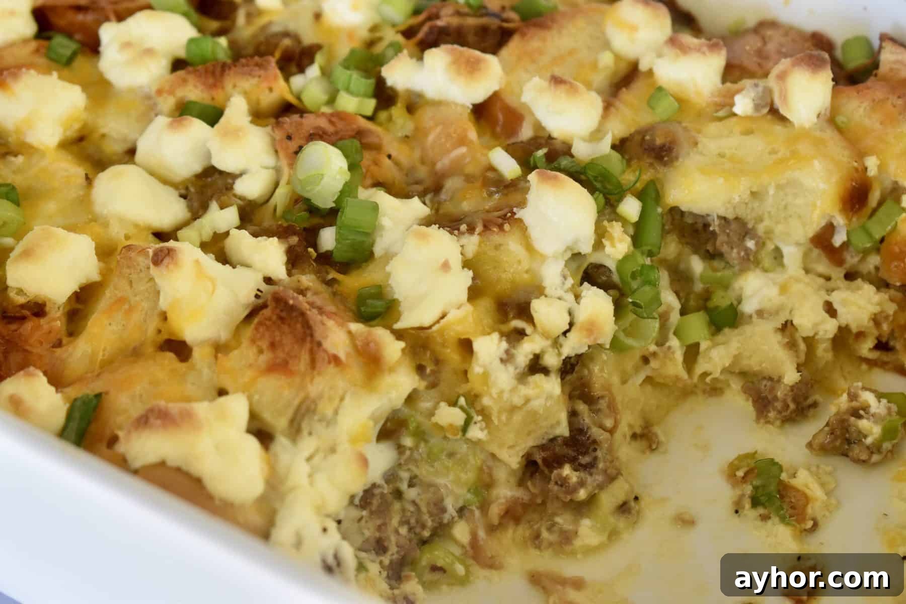 Everything Bagel Sausage Breakfast Bake 9 Everything Bagel Sausage Bake.